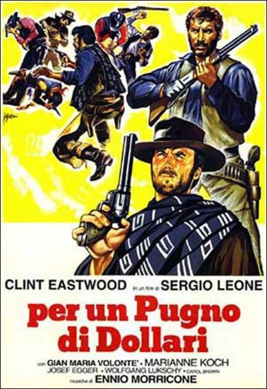 Cartel de Por un puñado de dólares - Italia