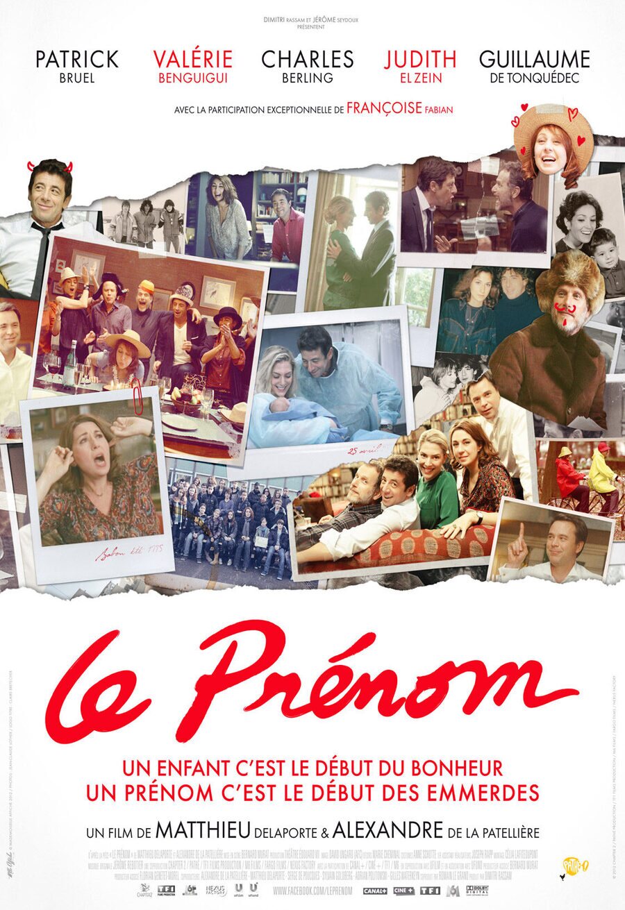 Cartel de El nombre (Le prénom) - Francia