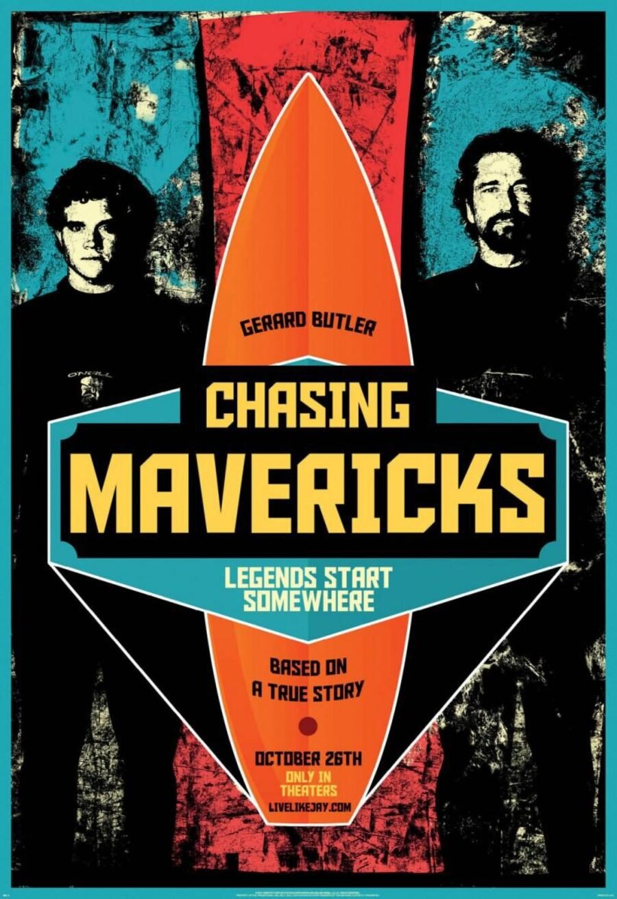 Cartel de Persiguiendo Mavericks - EEUU