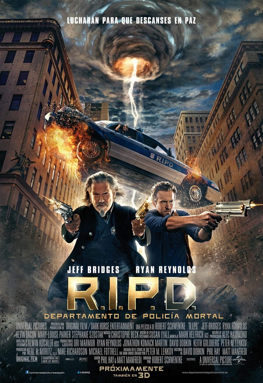 Cartel de R.I.P.D. Departamento de Policía Mortal - España