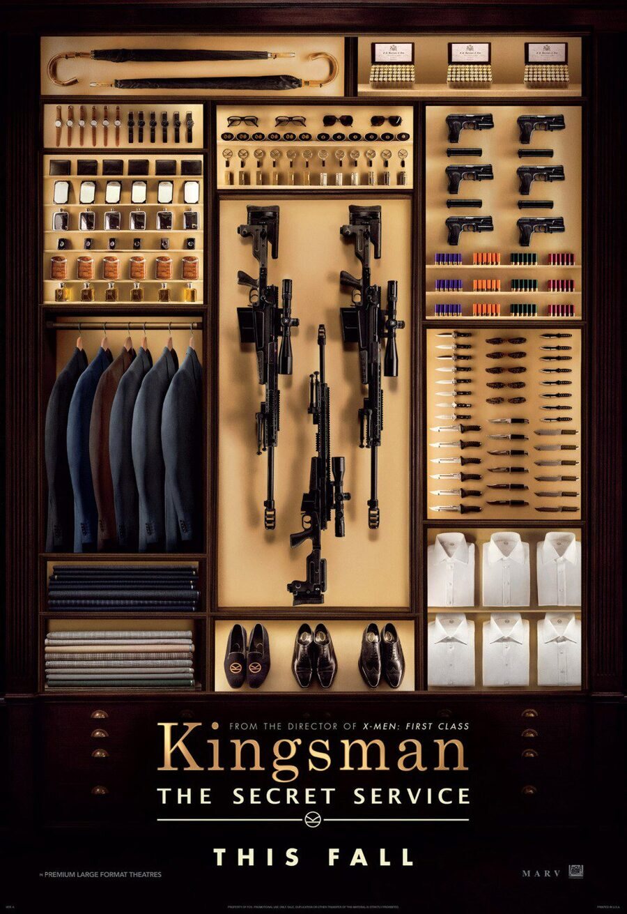 Cartel de Kingsman: Servicio Secreto - Teaser EEUU