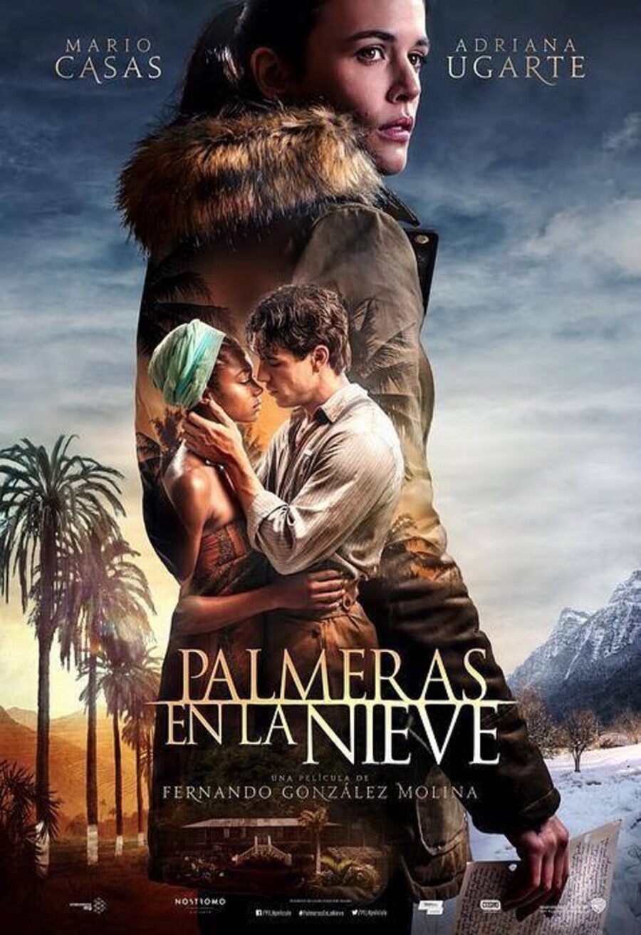 Cartel de Palmeras en la nieve - España