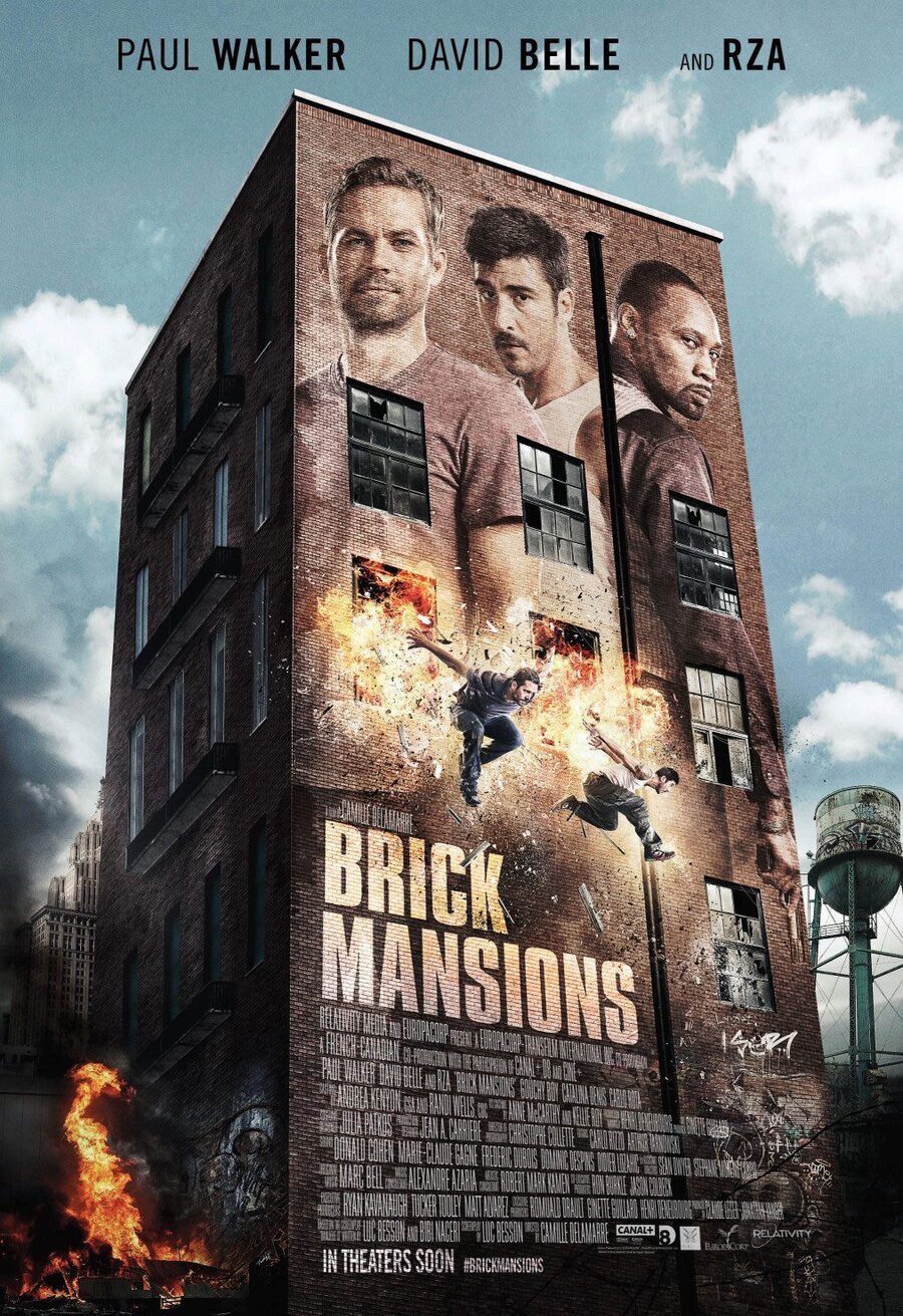 Cartel de Brick Mansions (La Fortaleza) - Estados Unidos