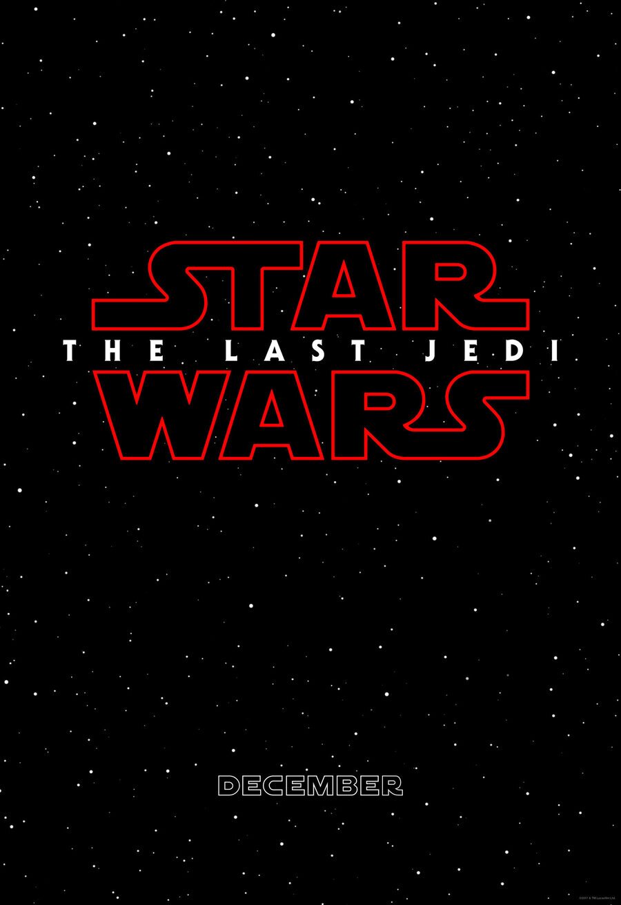 Cartel de Star Wars: Los últimos Jedi - Teaser con título