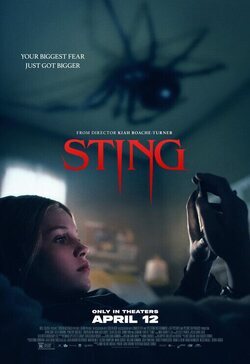 Cartel de Sting. Araña asesina