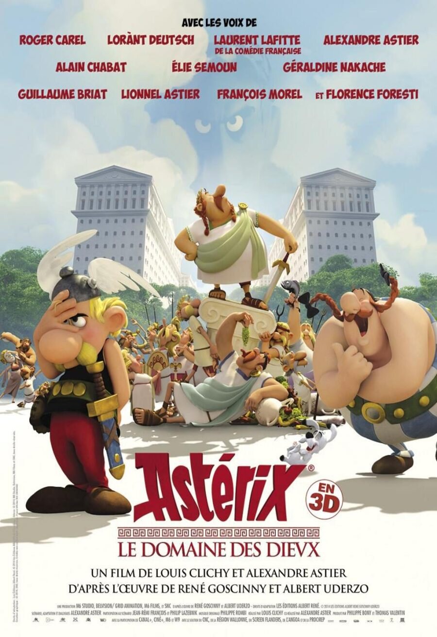 Cartel de Astérix: La Residencia de los Dioses - Francia