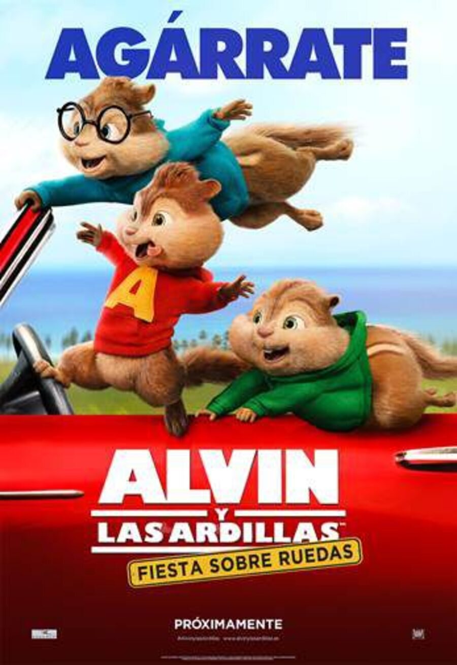 Cartel de Alvin y las ardillas: Fiesta sobre ruedas - España