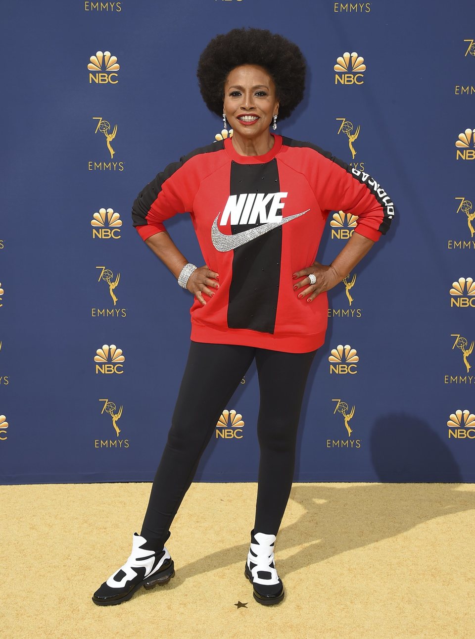 Jenifer Lewis en la alfombra roja de los Emmy 2018