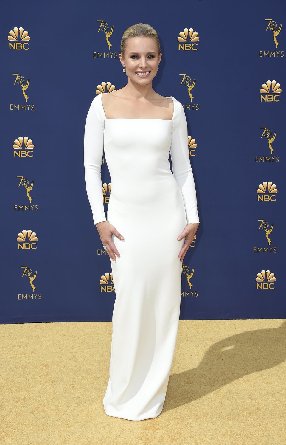 Kristen Bell en la alfombra roja de los Emmy 2018