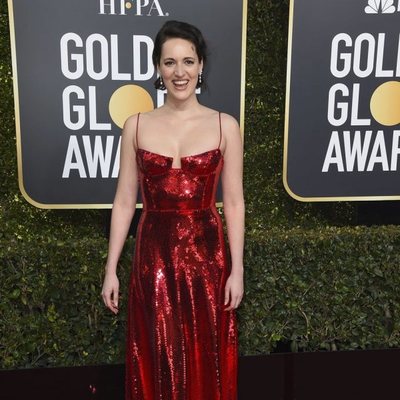 Phoebe Waller-Bridge en la alfombra roja de los Globos de Oro 2019