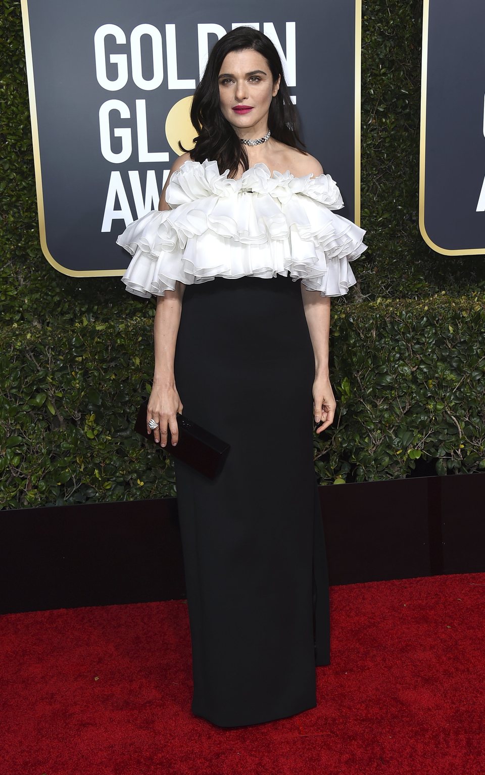 Rachel Weisz en la alfombra roja de los Globos de Oro 2019