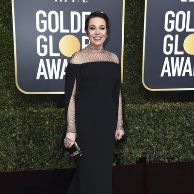 Olivia Colman en la alfombra roja de los Globos de Oro 2019