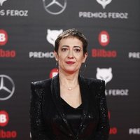 Maria Guerra, presidenta de la AICE, en la alfombra roja de los Premios Feroz 2019