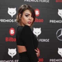 Danna Paola en la alfombra roja de los Premios Feroz 2019