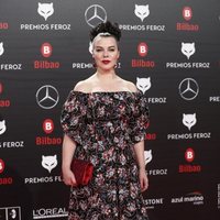 Debi Mazar en la alfombra roja de los Premios Feroz 2019