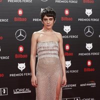 María León en la alfombra roja de los Premios Feroz 2019