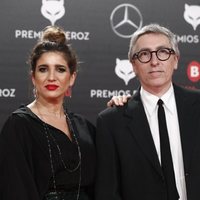 Lucía Jiménez y David Trueba en la alfombra roja de los Premios Feroz 2019