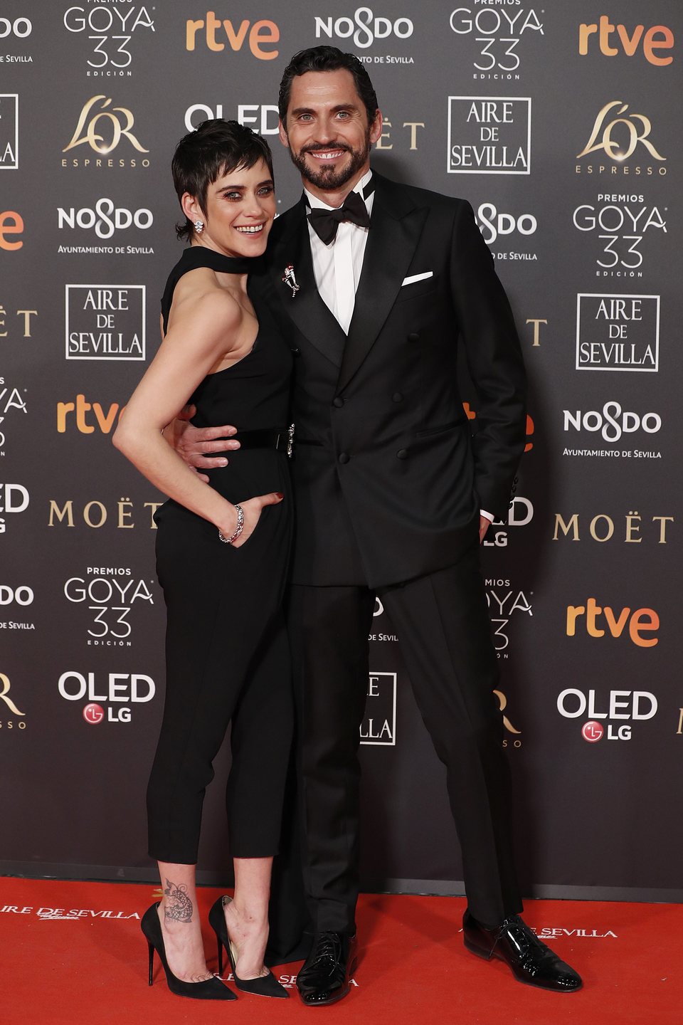 Paco y María León en los Premios Goya 2019