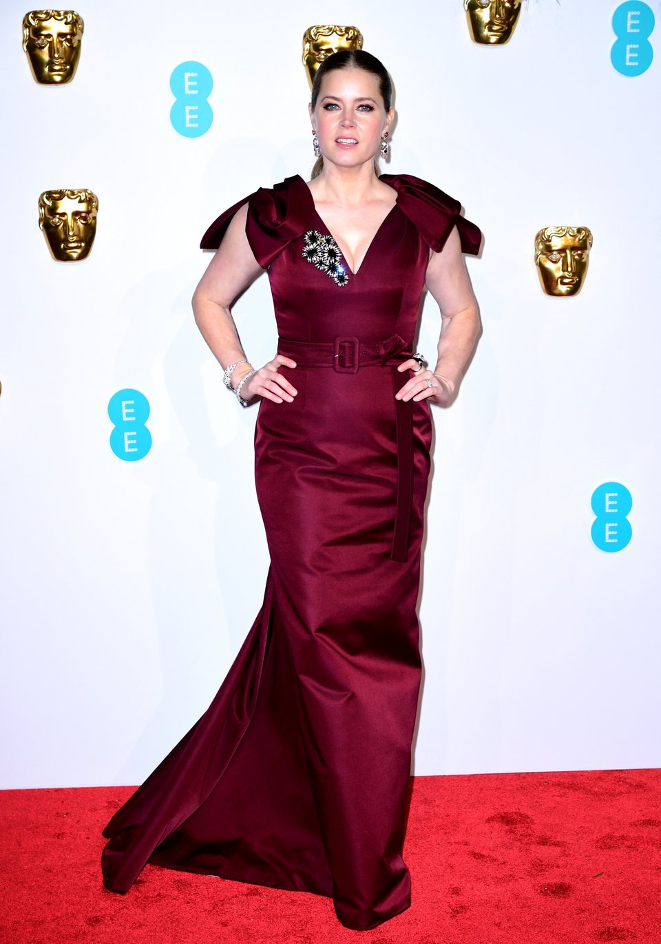 Amy Adams en la alfombra roja de los BAFTA 2019