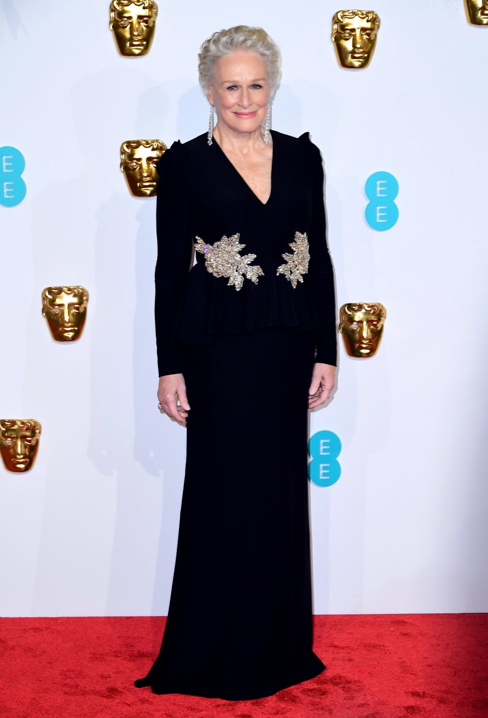 Glenn Close en la alfombra roja de los BAFTA 2019