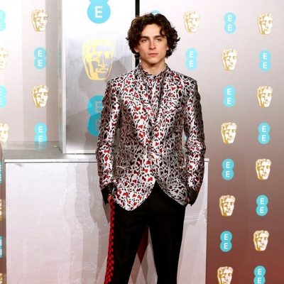 Timothée Chalamet en la alfombra roja de los BAFTA 2019