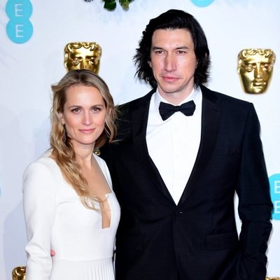 Adam Driver y Joanne Tucker en la alfombra roja de los BAFTA 2019