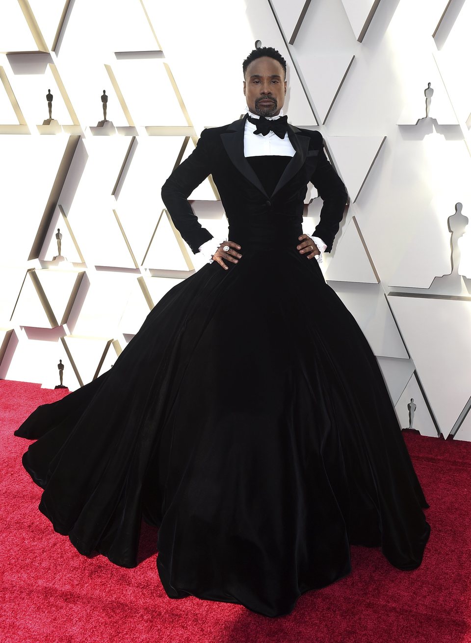 Billy Porter en la alfombra roja de los Oscar 2019