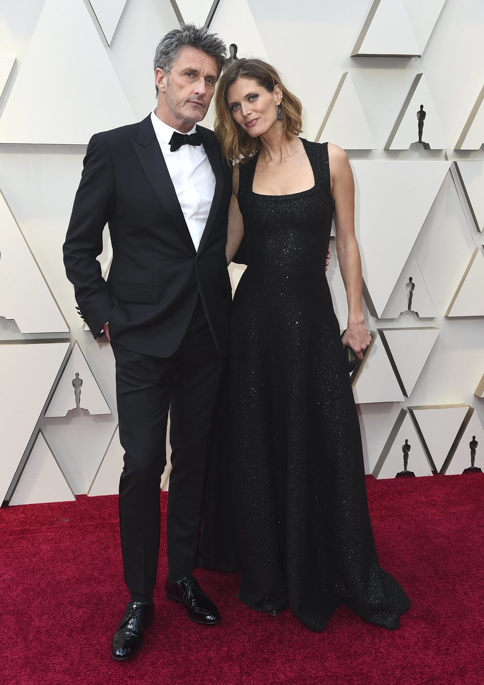 Pawel Pawlikowski y Malgosia Bela en la alfombra roja de los Oscar 2019