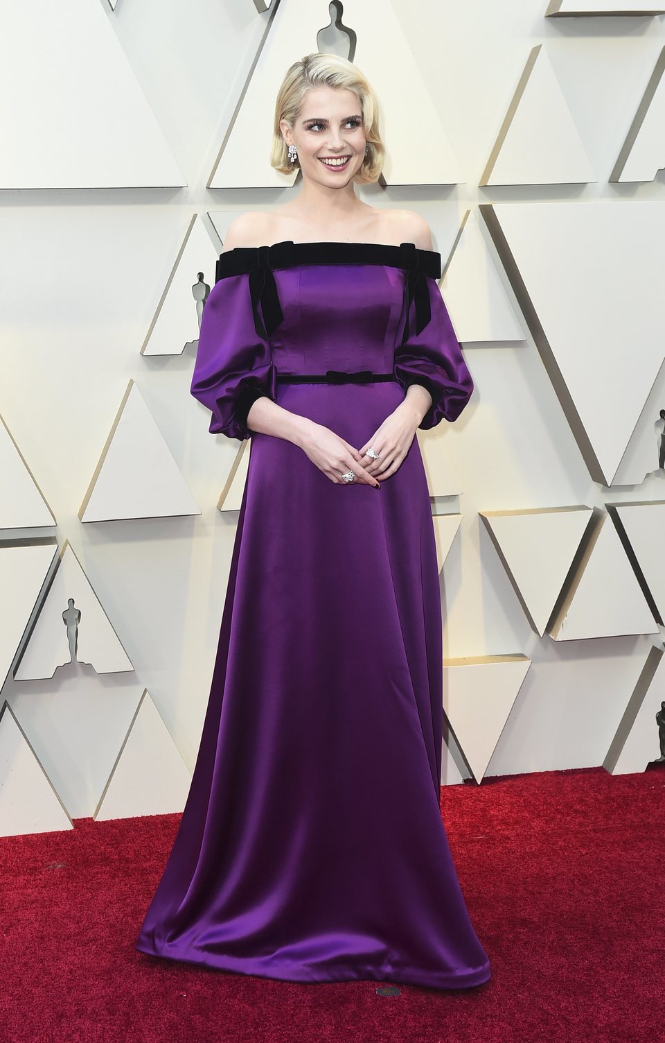 Lucy Boynton en la alfombra roja de los Oscar 2019