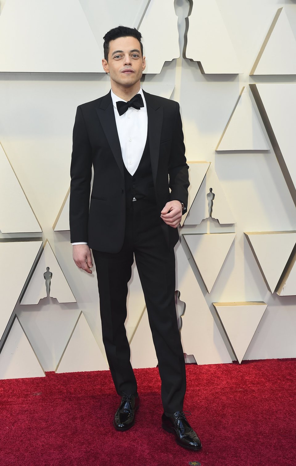 Rami Malek en la alfombra roja de los Oscar 2019