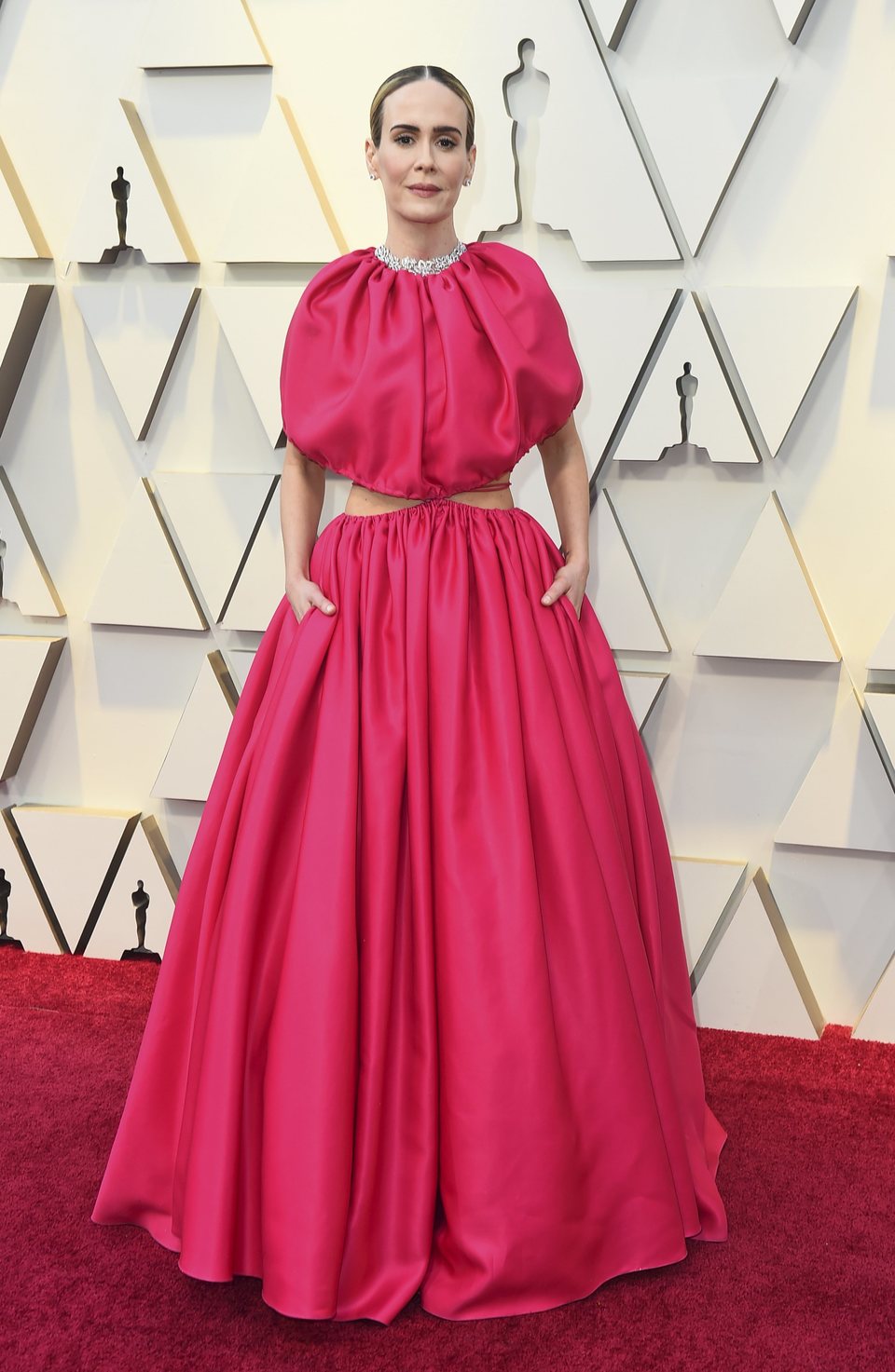 Sarah Paulson en la alfombra roja de los Oscar 2019