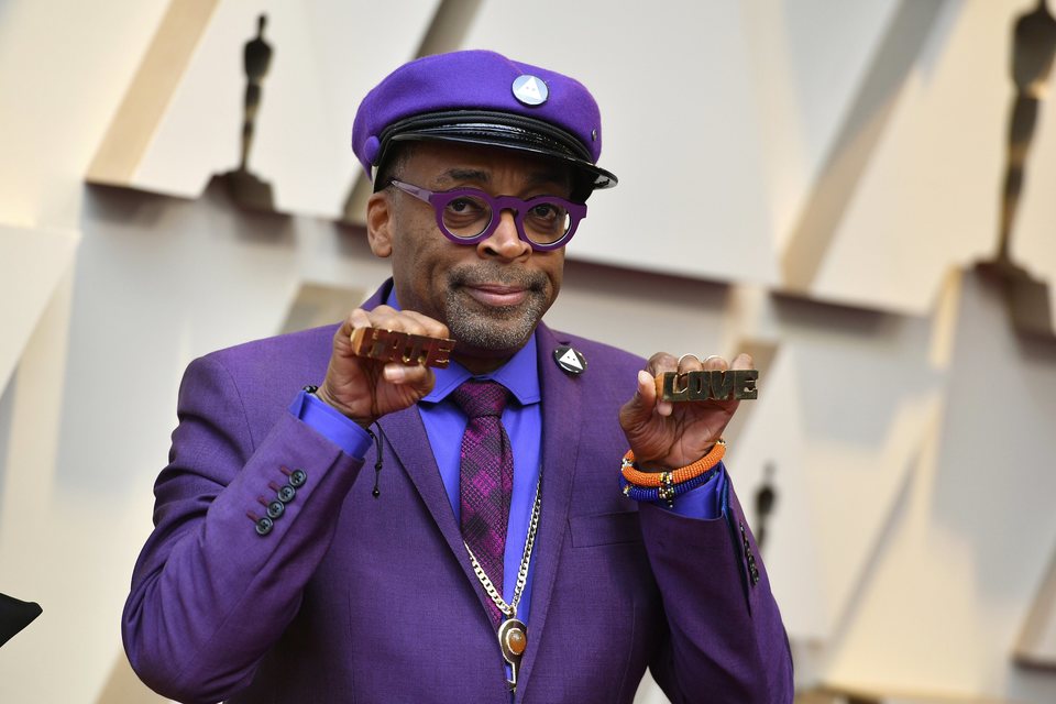 Spike Lee en la alfombra roja de los Oscar 2019