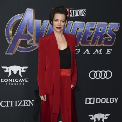 Evangeline Lilly en la alfombra roja de 'Venagdores: Endgame'