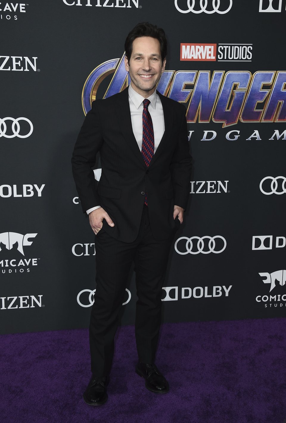 Paul Rudd en la alfombra roja de 'Vengadores: Endgame'