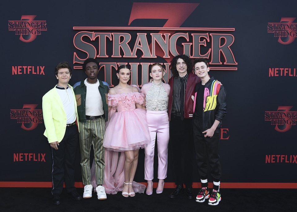 Los protagonistas de 'Stranger Things' en la premiere de la tercera temporada