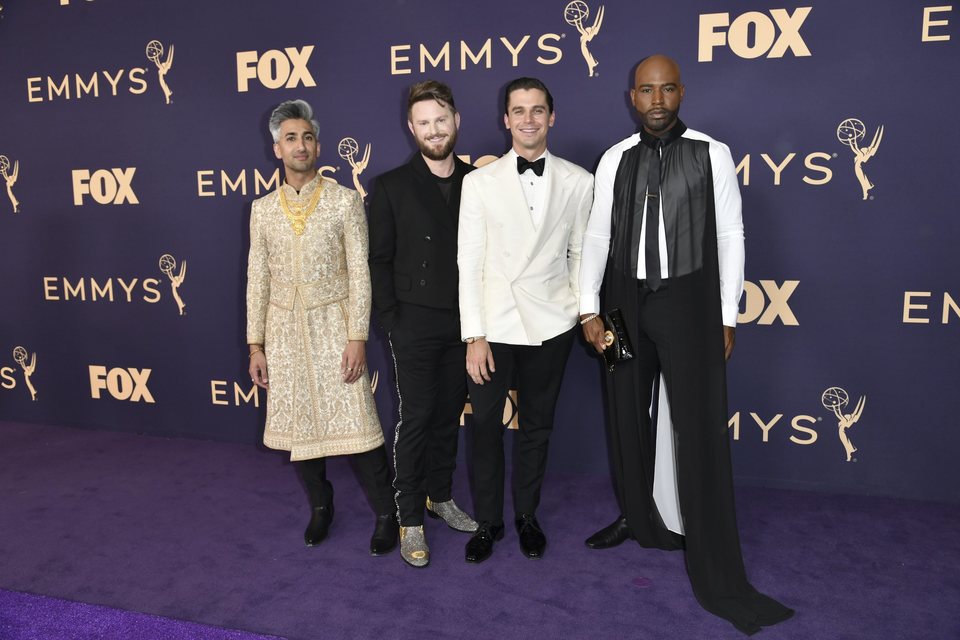 Los presentadores de 'Queer Eye' en la alfombra roja de los Emmy 2019