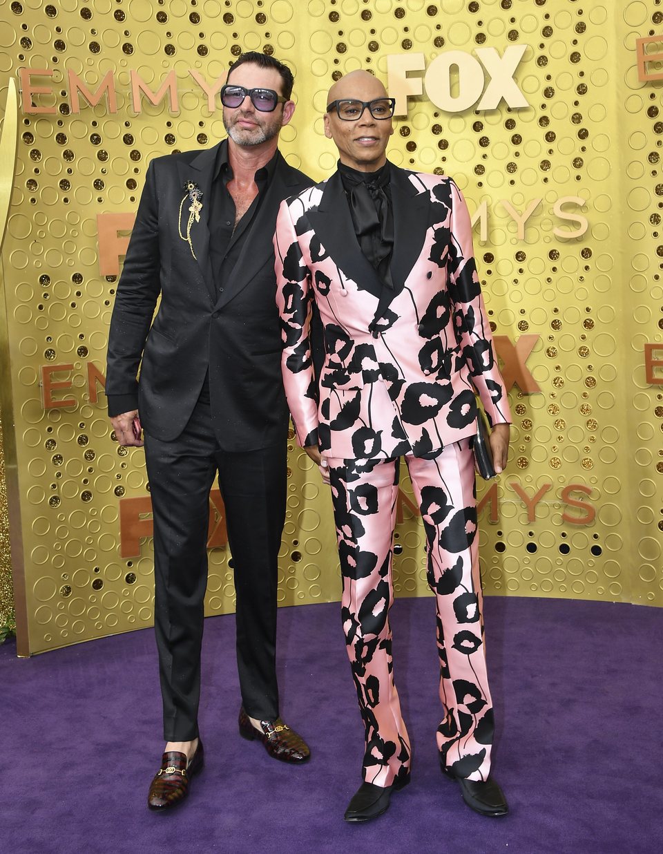 RuPaul y Georges LeBar en la alfombra roja de los Emmy 2019