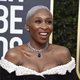 Cynthia Erivo en la alfombra roja de los Globos de Oro 2020