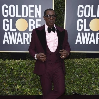 Wesley Snipes en la alfombra roja de los Globos de Oro 2020