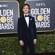 Ansel Elgort  en la alfombra roja de los Globos de Oro 2020