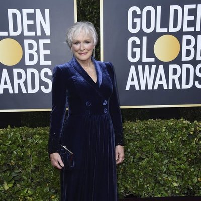 Glenn Close en la alfombra roja de los Globos de Oro 2020