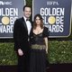 Bill Hader y Rachel Bilson en la alfombra roja de los Globos de Oro 2020