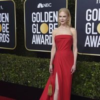 Nicole Kidman en la alfombra roja de los Globos de Oro 2020