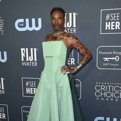 Billy Porter en la alfombra de los Critics' Choice Awards 2020