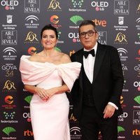 Andreu Buenafuente y Silvia Abril en la alfombra roja de los Goya 2020