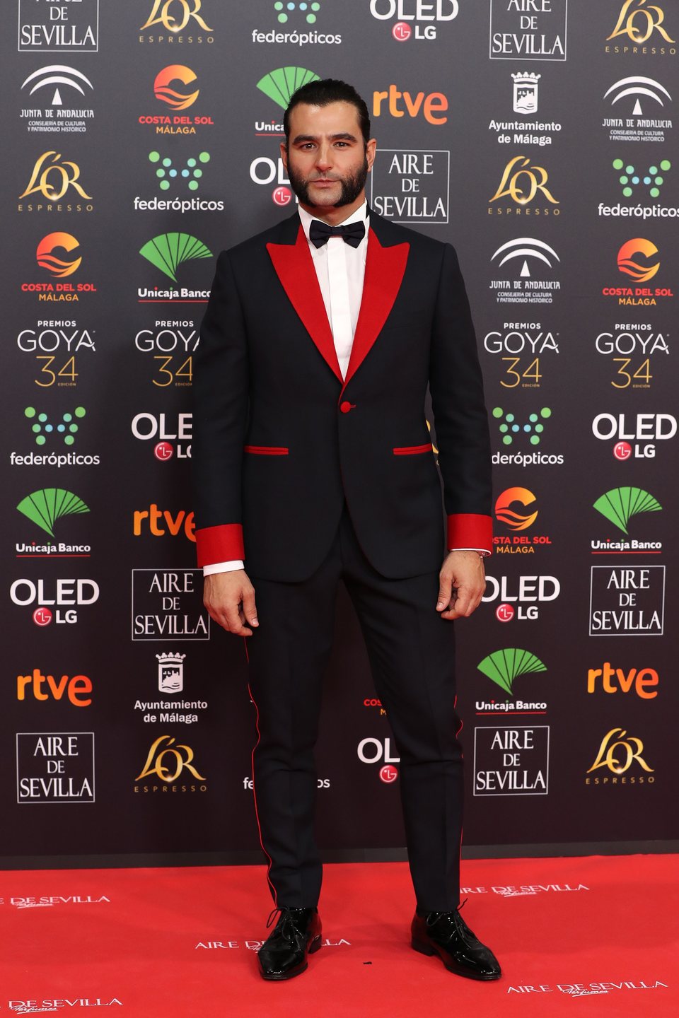 Antonio Velazquez en la alfombra roja de Premios Goya 2020