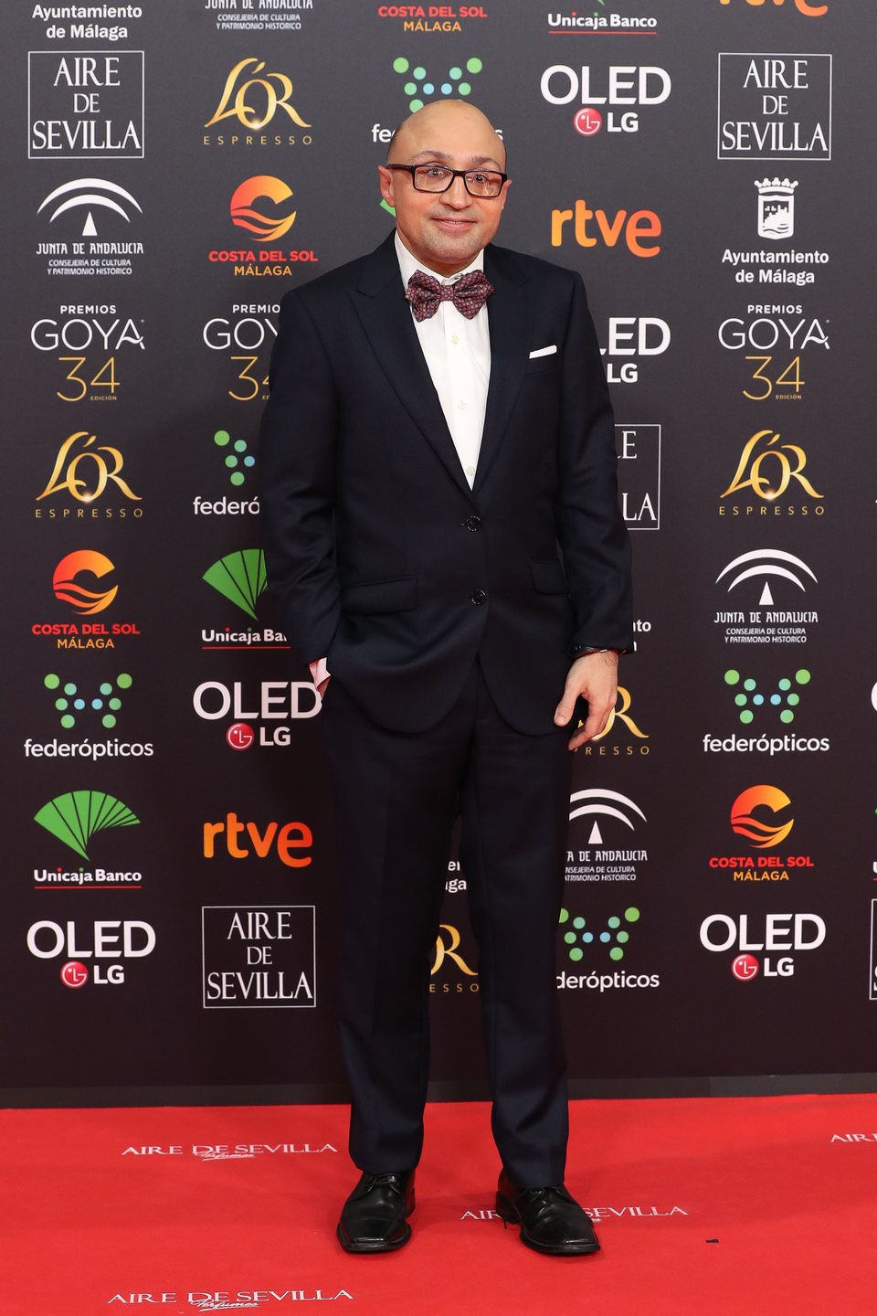 Jesús Vidal en la alfombra roja de los Premios Goya 2020