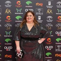 Itziar Castro en la alfombra roja de los Goya 2020