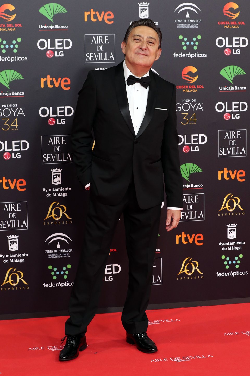 Mariano Peña en la alfombra roja de los Goya 2020