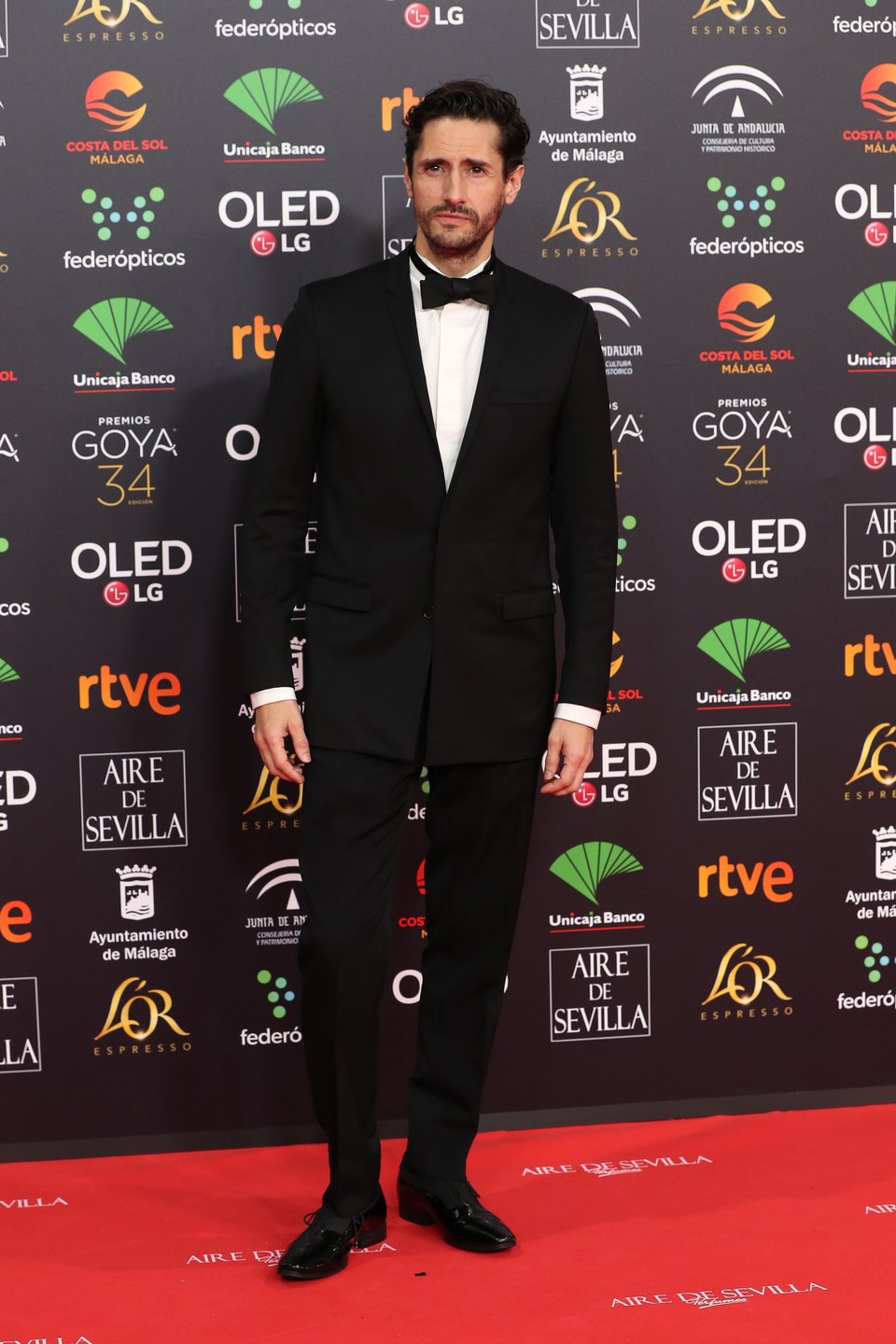 Juan Diego Botto en la alfombra roja de los Premios Goya 2020